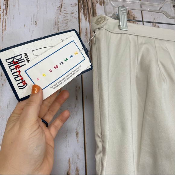 NWT, Vintage Bill Blass Khaki Slacks, Side Zip, Stretch. Size 16 - Picture 4 of 9